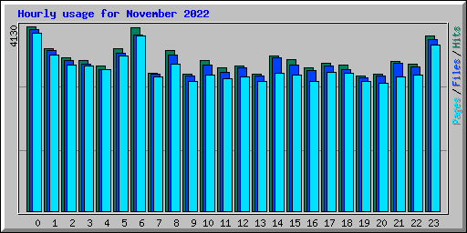 Hourly usage for November 2022